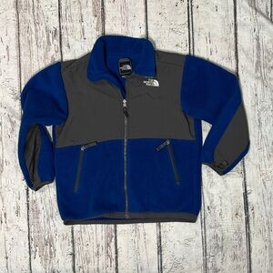 The North Face Blue Denali Fleece Coat Boys Kids Youth Polartec Jacket